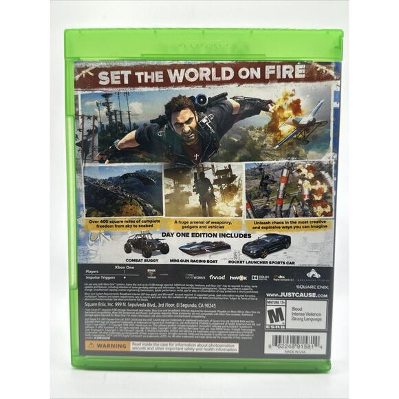 Just Cause 3 (Microsoft Xbox One, 2015) No Manual - Picture 2 of 3